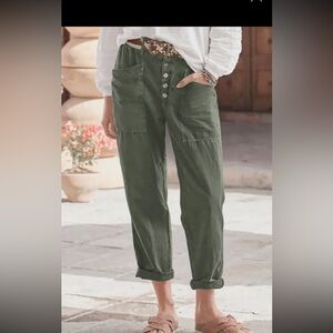 Olive Green Women's Casual Pants